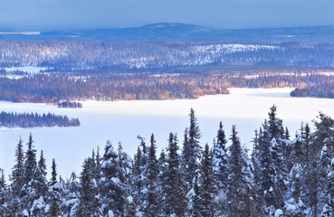 Winterscape in Finland.