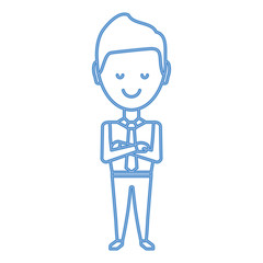 cartoon businessman icon