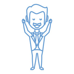 cartoon businessman icon
