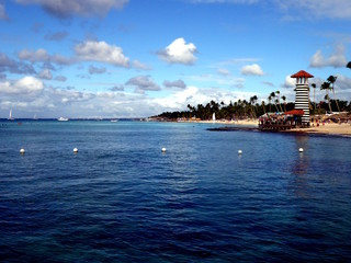 carribian sea and paradise beach, dominican republic background
