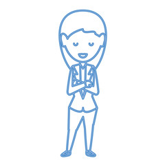 Cartoon businesswoman icon