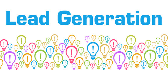 Lead Generation Colorful Bulbs With Text 