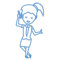 Cartoon businesswoman icon