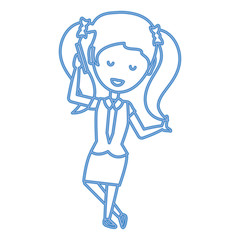 Cartoon businesswoman icon