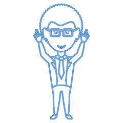 cartoon businessman icon