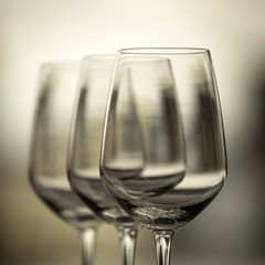 empty wine glasses