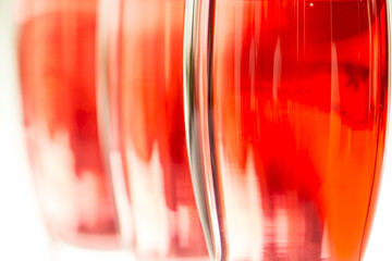 abstrack art of wine glasses