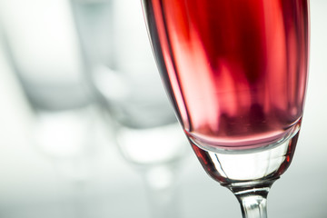 abstrack art of wine glasses