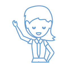 Cartoon businesswoman icon