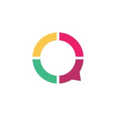 Fototapeta premium Consult chat logo design