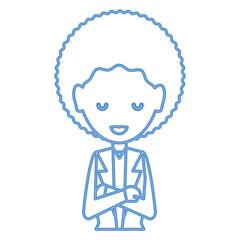 Cartoon businesswoman icon