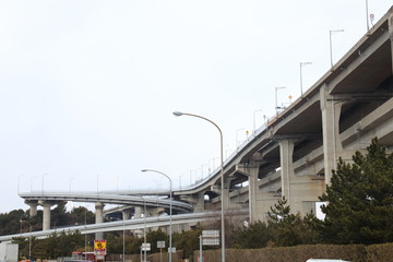 Seto big bridge in Japan