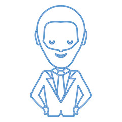 cartoon businessman icon