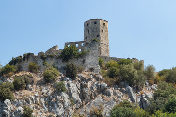 Fototapeta na wymiar Beautiful ancient city fortess of Pocitelj