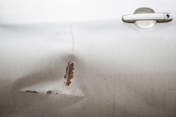 Crashing Car golden door