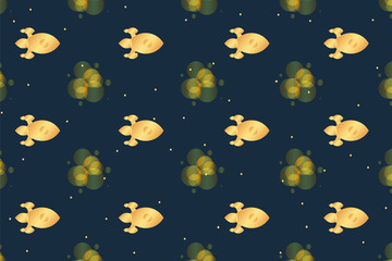 Space pattern. Cartoon rocket. Vector illustration design. Concept.