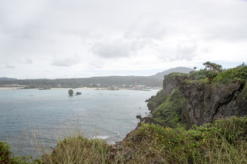 Manzamou cliff, landscape, Okinawa, Japan