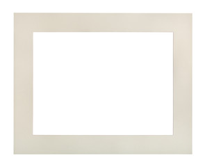 wide flat white passe-partout for picture frame