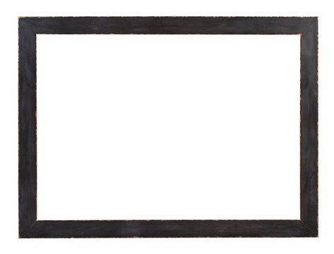 modern flat dark gray painted wooden picture frame