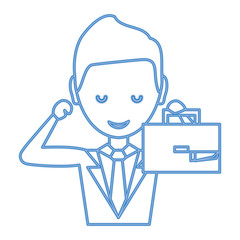 cartoon businessman icon