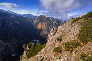 Fototapeta premium Sarnia Skala peak in Tatra mountains at winter, Poland