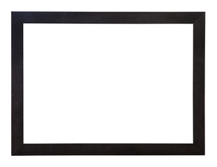 modern wide flat black wooden picture frame