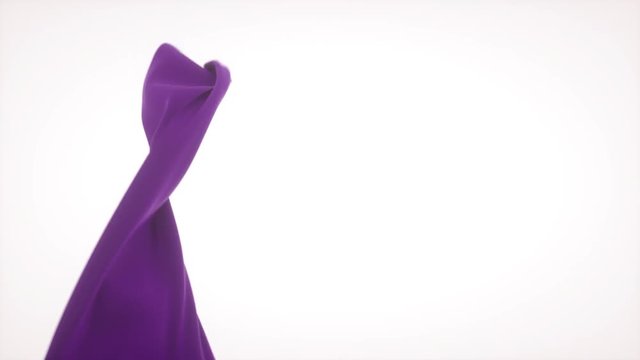 Abstract animation of flowing cloth. 4K UHD.
