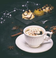 white ceramic cup with coffee