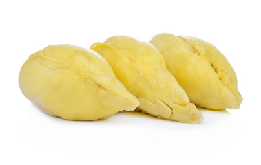 Durian isolated on white background.