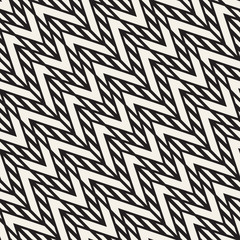 Vector seamless zigzag line pattern. Abstract stylish geometric background. Repeating lattice background