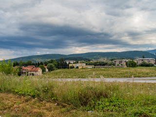 Fototapeta na wymiar Landscape of poor country Bosna and Hercegovina