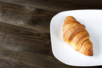 fresh breakfast croissant