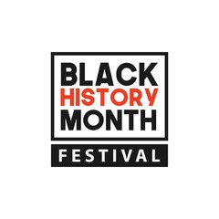 Black History Month Festival Vector Template Design