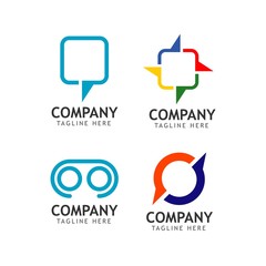 Company Logo Set Vector Template Design