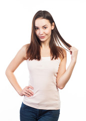 Fototapeta premium Pretty young woman