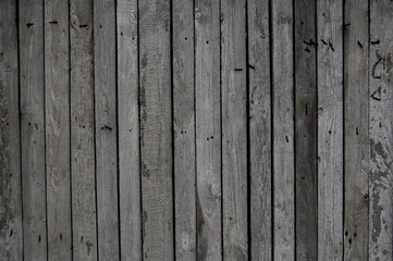dark old wooden fence. wood palisade background. planks texture