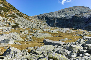 Amazing landscape of Rila Mountain near The Scary lake, Bulgaria