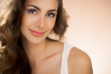 Fototapeta premium Woman With Beautiful Hair
