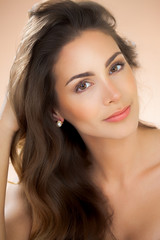 Obraz premium Woman With Beautiful Hair