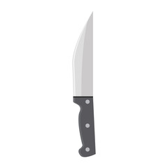 Vector Knife on a white background with solid and flat color design.