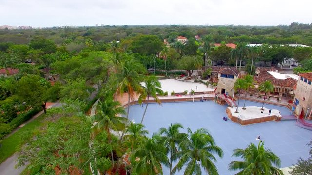 Coral Gables aerial view in Miami, Florida