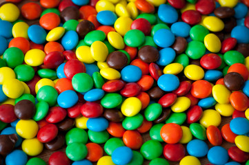 Fototapeta na wymiar Close up of colorful candy