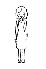 elegant businesswoman avatar character vector illustration design
