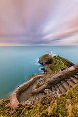 South Stack Lighthouse on the Anglesey Coast, North Wales, UK.
