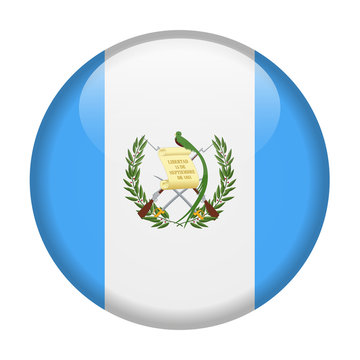 Guatemala Flag Vector Round Icon