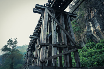 Death Railway at  Kanchanaburi province Thailand.
