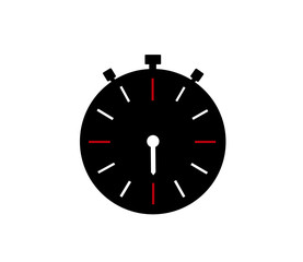 
Stopwatch icon. Clock logo 