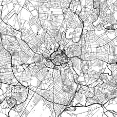 Coventry Downtown Vector Map