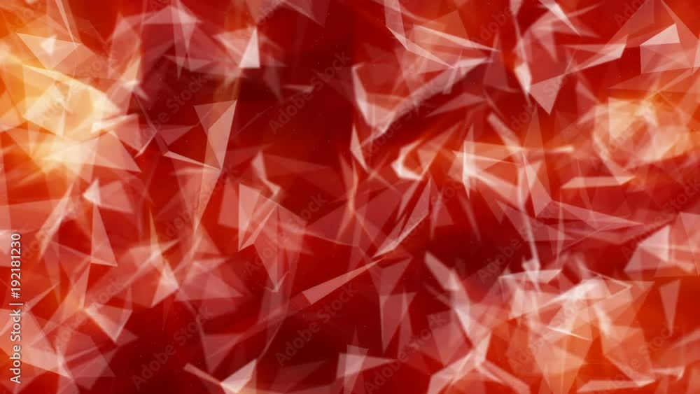 Poster red orange abstract background. moving particles on a black background. 3d rendering