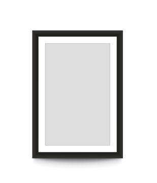 Blank picture frame for photographs. Vector illustration